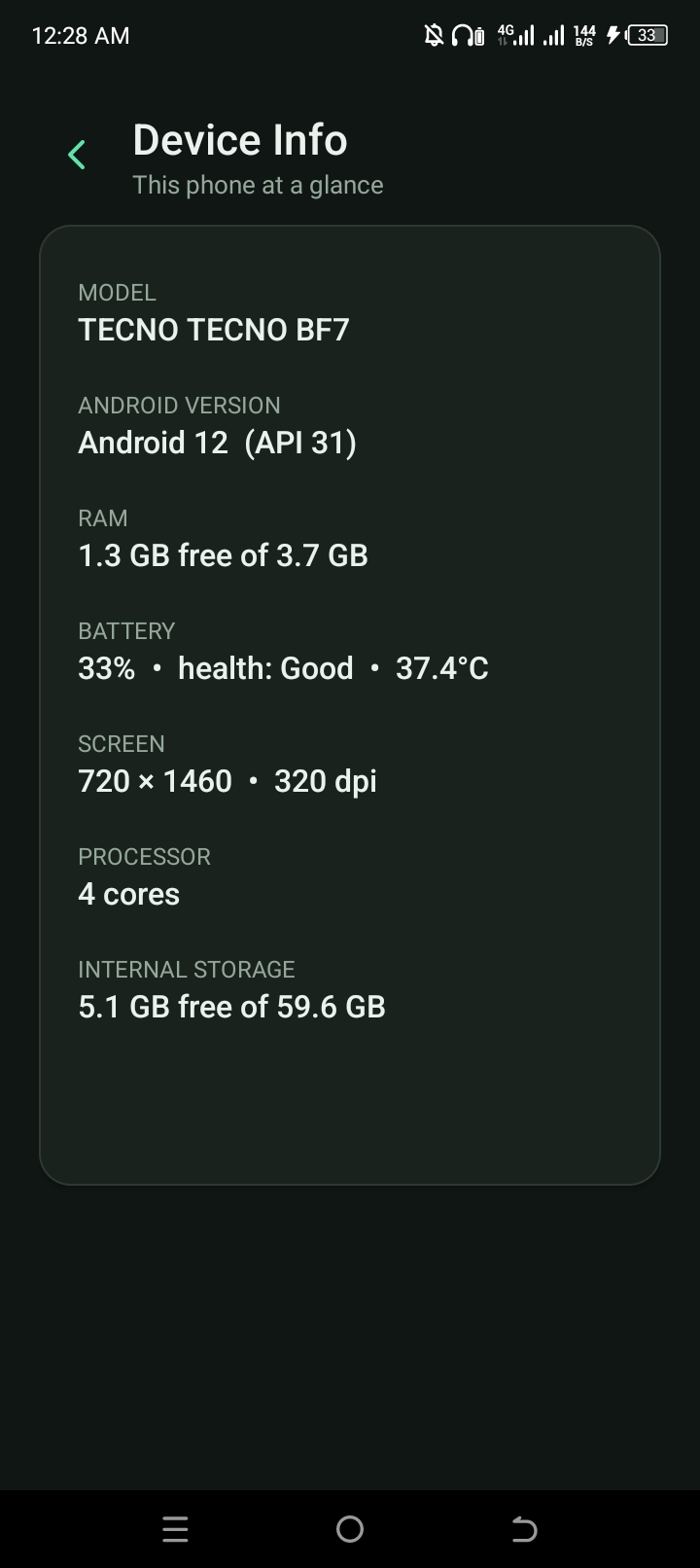 Empire Doctor device info